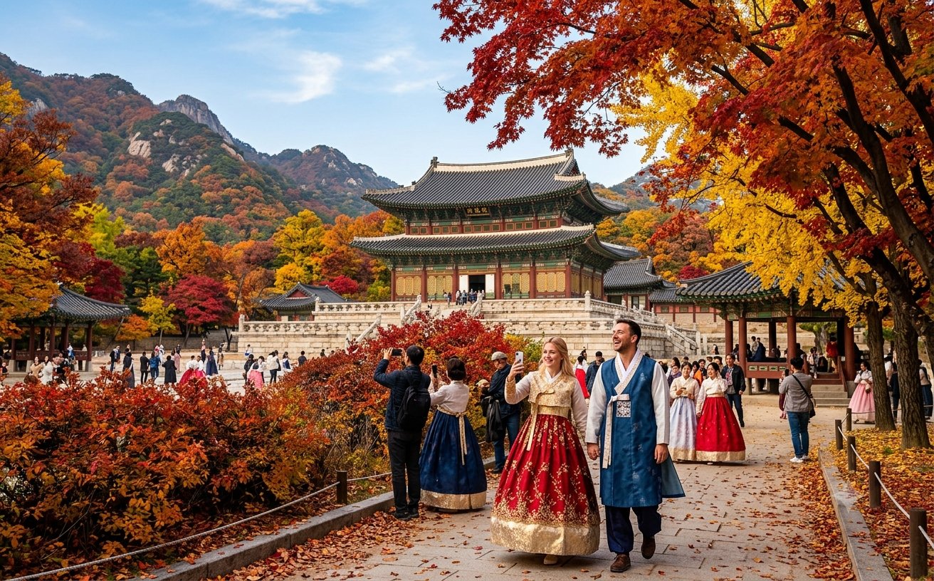 가을 단풍과 봄 벚꽃